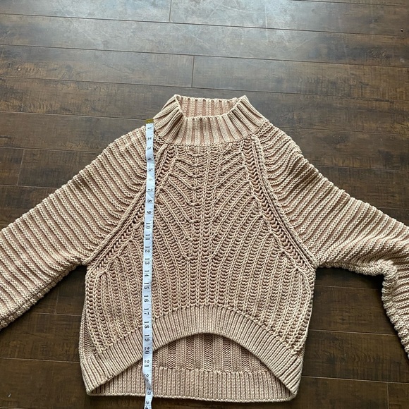 Free People Sweetheart Mock Neck Drop Dolman Sleeve Chunky knit sweater - Picture 7 of 14